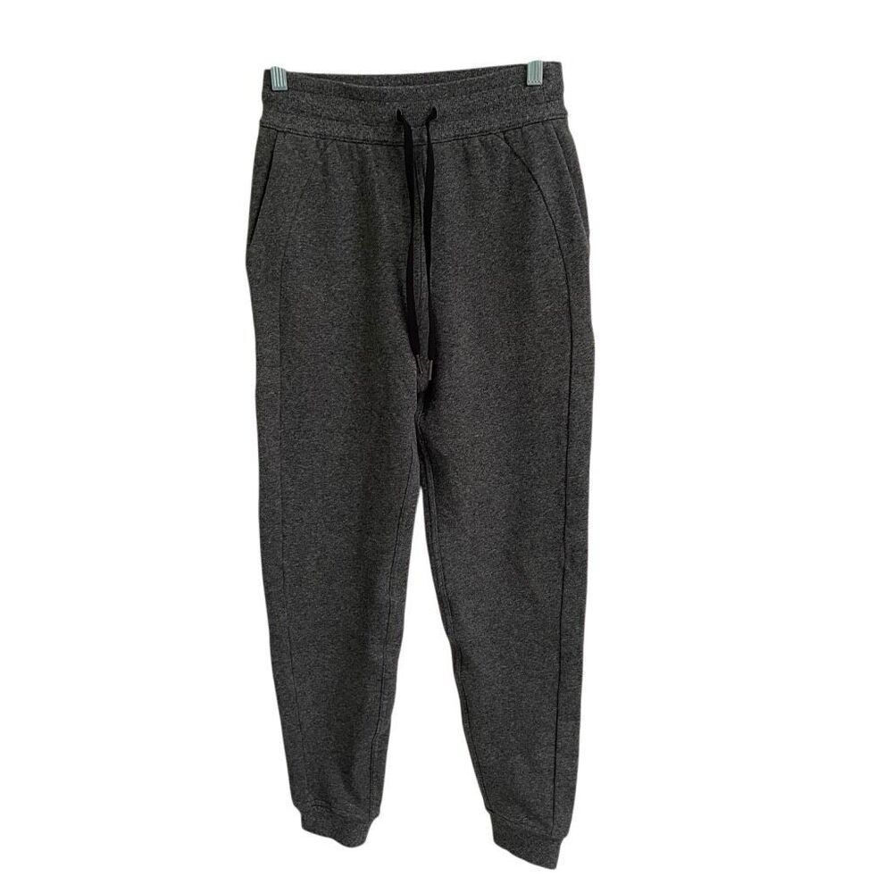 Lululemon Ready To Rulu Women’s 4 High-rise Joggers Gray Drawstring Fleece Warm